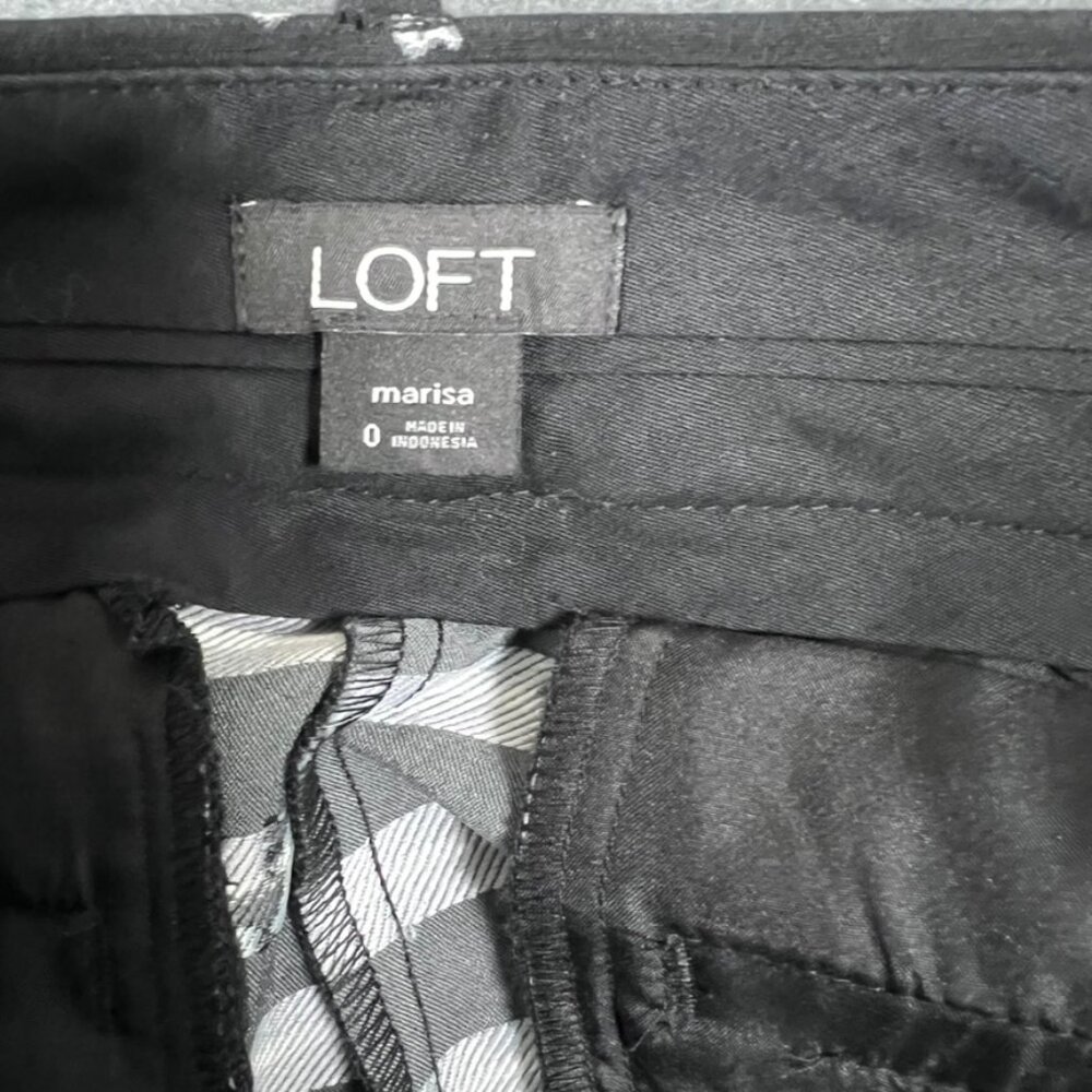 LOFT Marisa Slacks Trousers Dachshund Dog Print Pants Size 0 - Picture 5 of 7